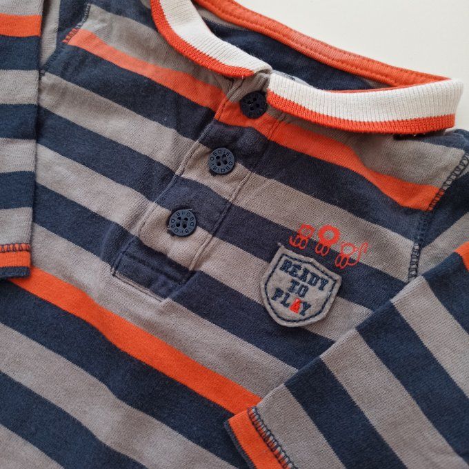 Polo manches longues 3 mois