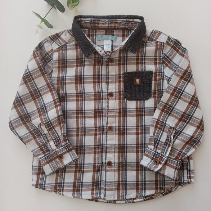 Chemise manches longues 24 mois