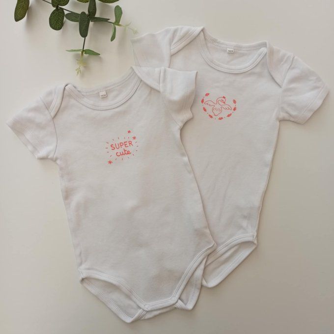 Bodies manches courtes 12M