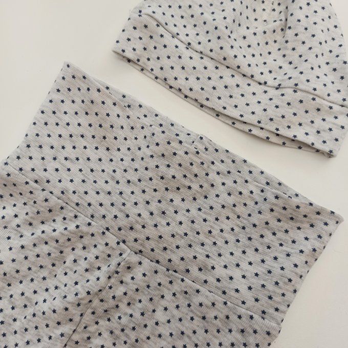 Ensemble bonnet et legging 1 mois