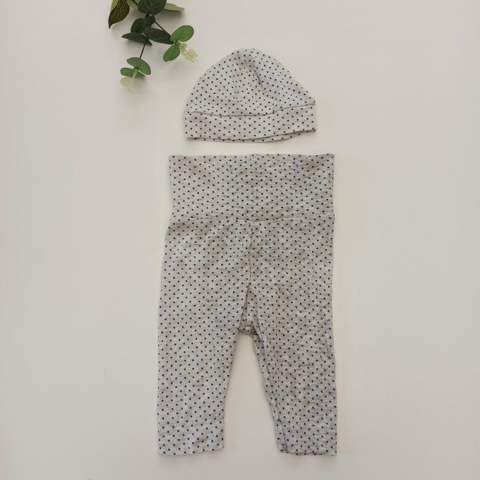 Ensemble bonnet et legging 1 mois
