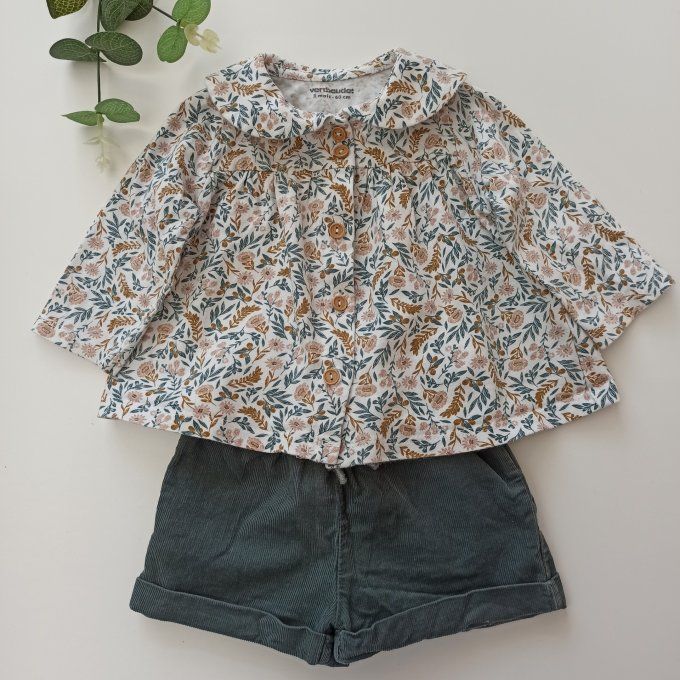 Ensemble blouse et short 3 mois