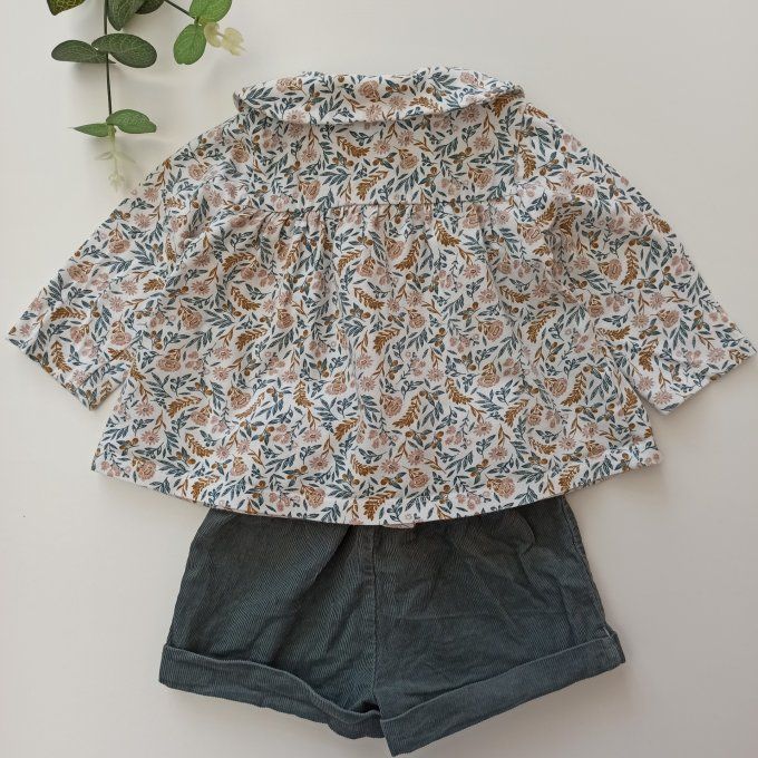 Ensemble blouse et short 3 mois