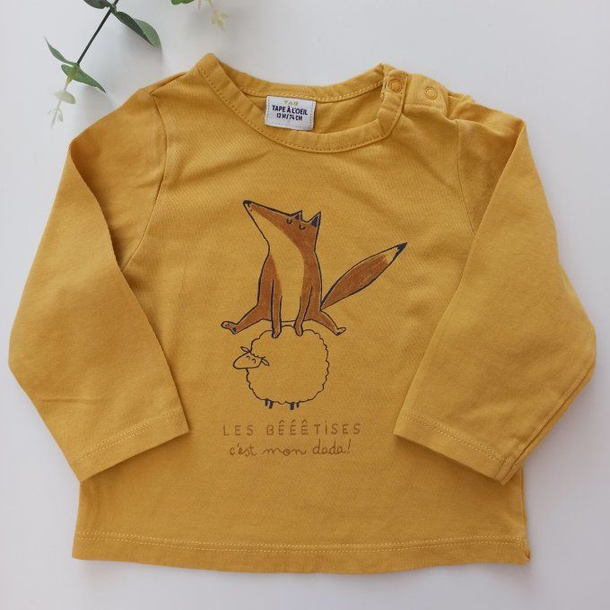 Tee-shirt manches longues 12 mois