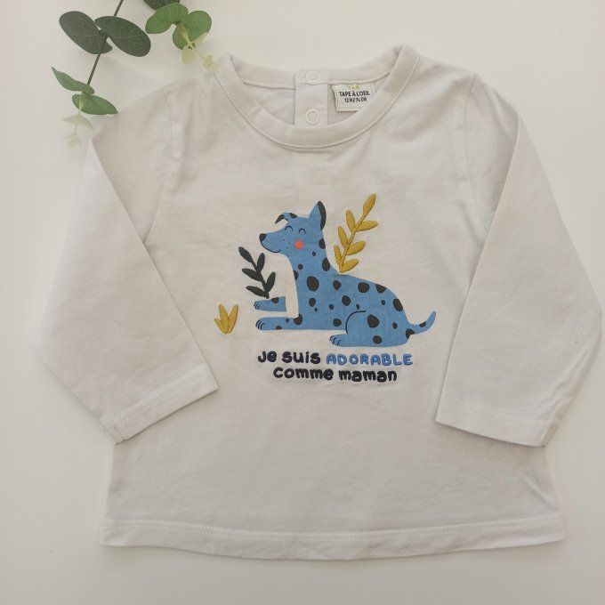 Tee-shirt manches longues 12 mois
