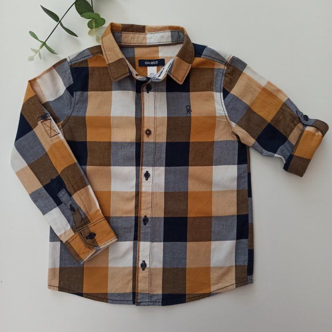Chemise manches longues 3 ans