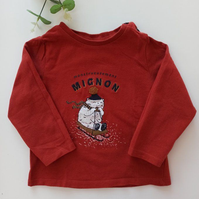 Tee-shirt manches longues 24 mois