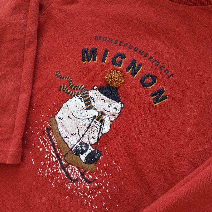 Tee-shirt manches longues 24 mois