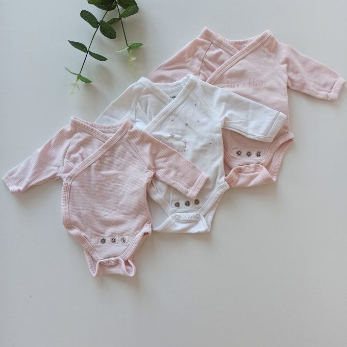 Lot de 3 bodies naissance