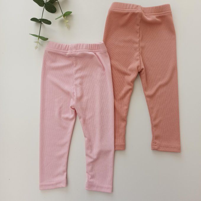 Lot de 2 leggings 6-9 mois
