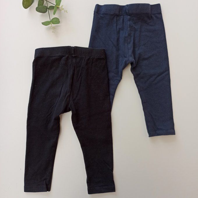 Lot 2 leggings 18 mois