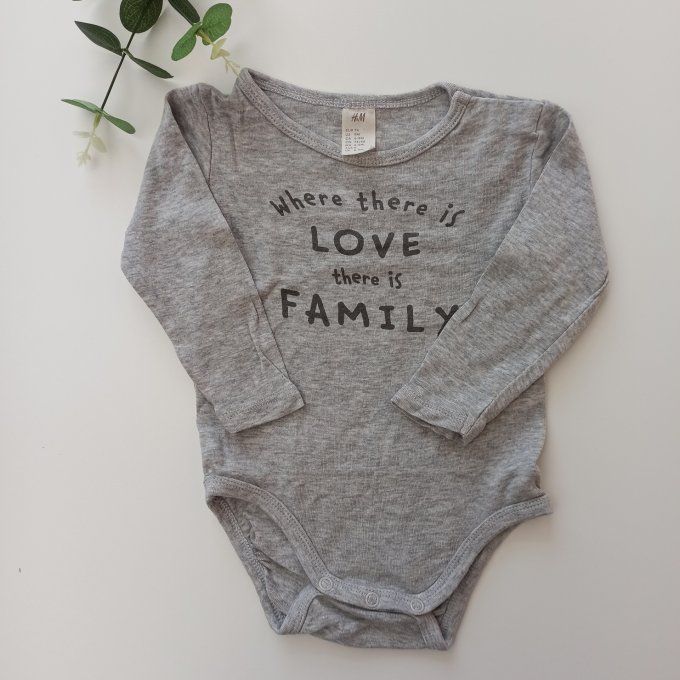 Body manches longues 9 mois