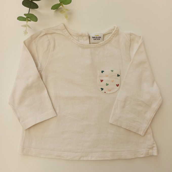 Tee-shirt manches longues 12 mois