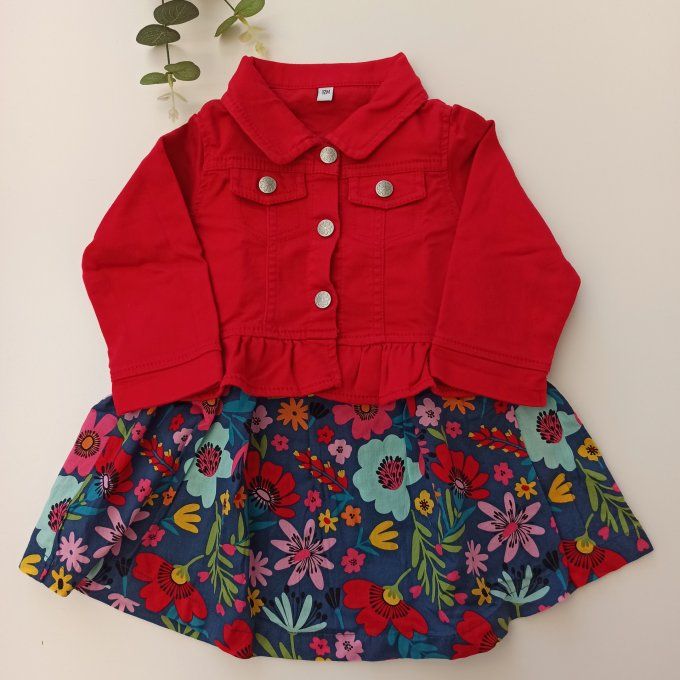 Ensemble robe et veste 12 mois