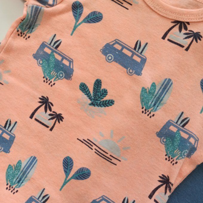 Lot de 2 bodies manches courtes 18 mois