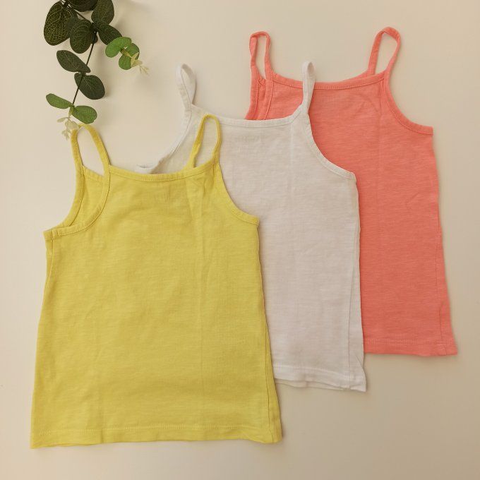 Lot de 3 débardeurs 24 mois