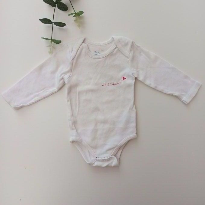 Body manches longues 12 mois